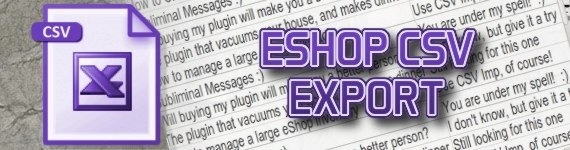 eShop CSV Export 1.2 Released